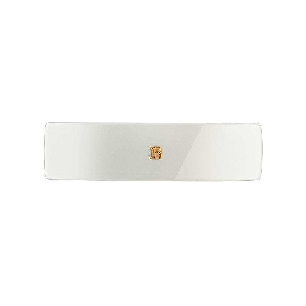 Balmain Barrette Pour Cheveux Large White