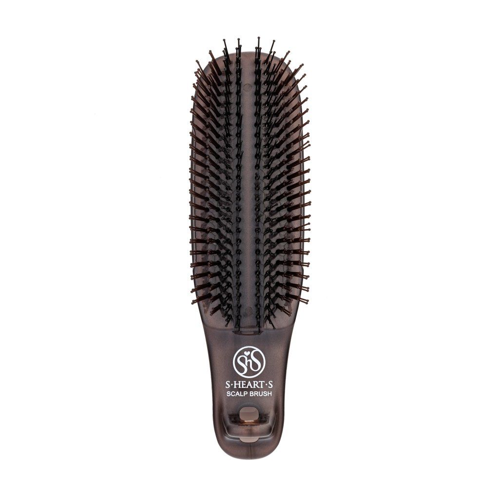 S.Heart.S Scalp Brush Plus COM Hard Dark Brown