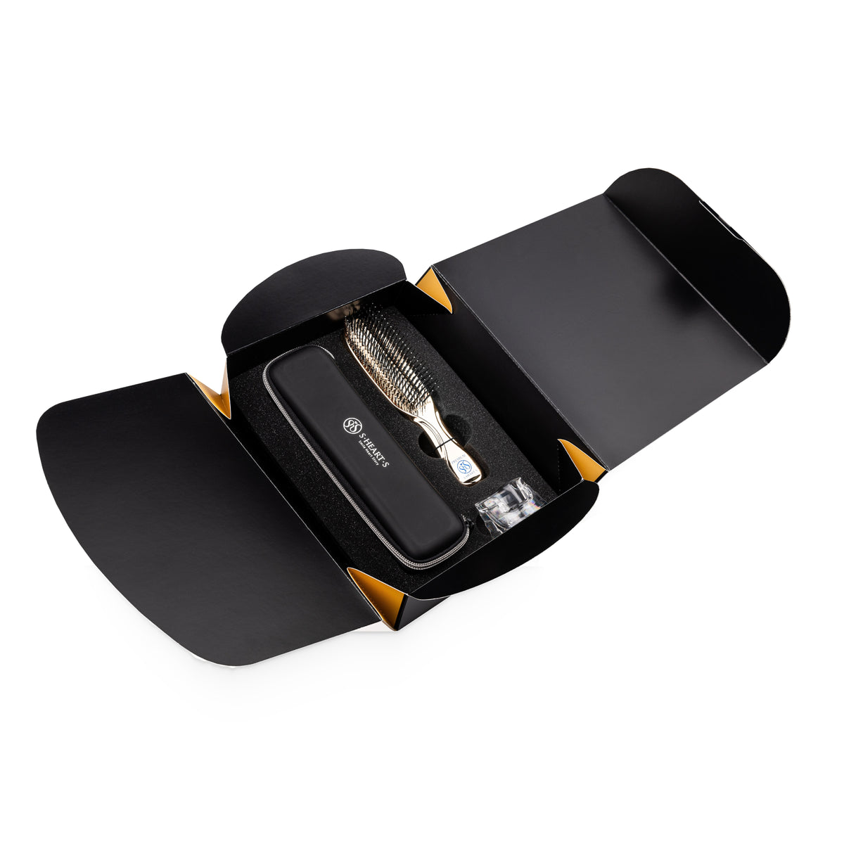 S.Heart.S Scalp Brush World Long Champagne Gold