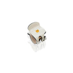 Balmain Cellulose Acetate Pince à Cheveux Extra Small White/Black