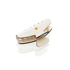 Balmain Cellulose Acetate Pince à Cheveux Medium White/Black