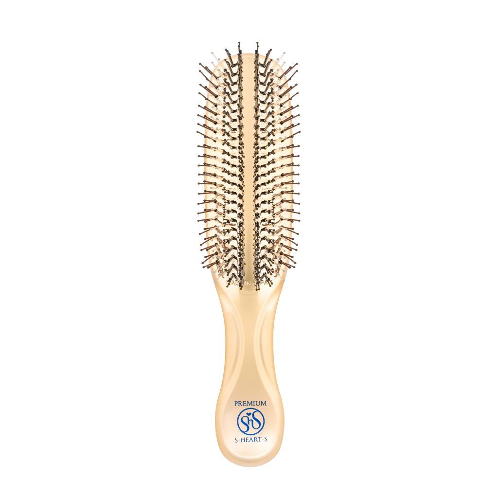 S.Heart.S Scalp Brush World Long Champagne Gold