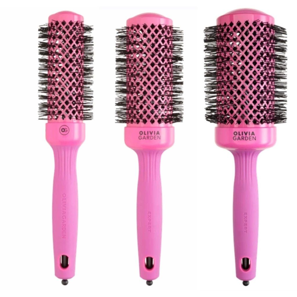 Olivia Garden Ceramic + Ion Thermal Brush Pink