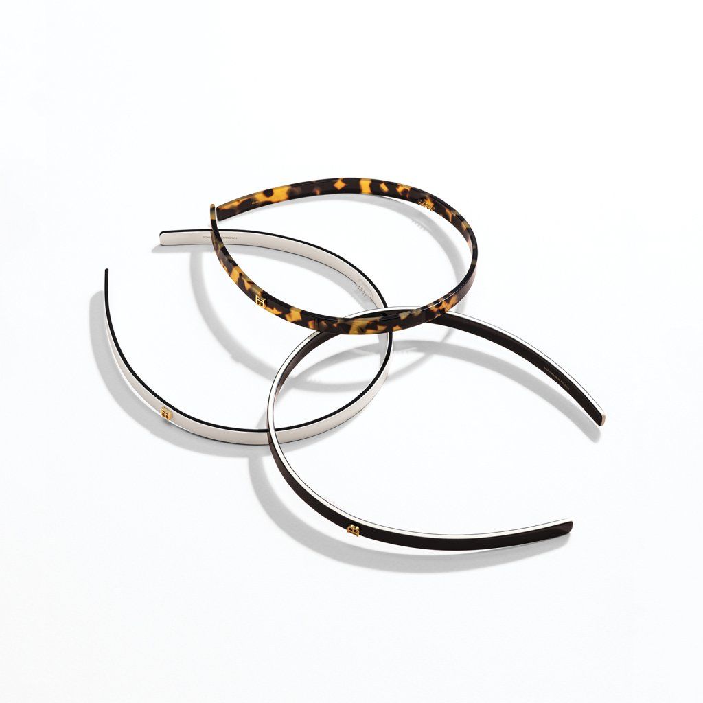 Balmain Acetate Headband White