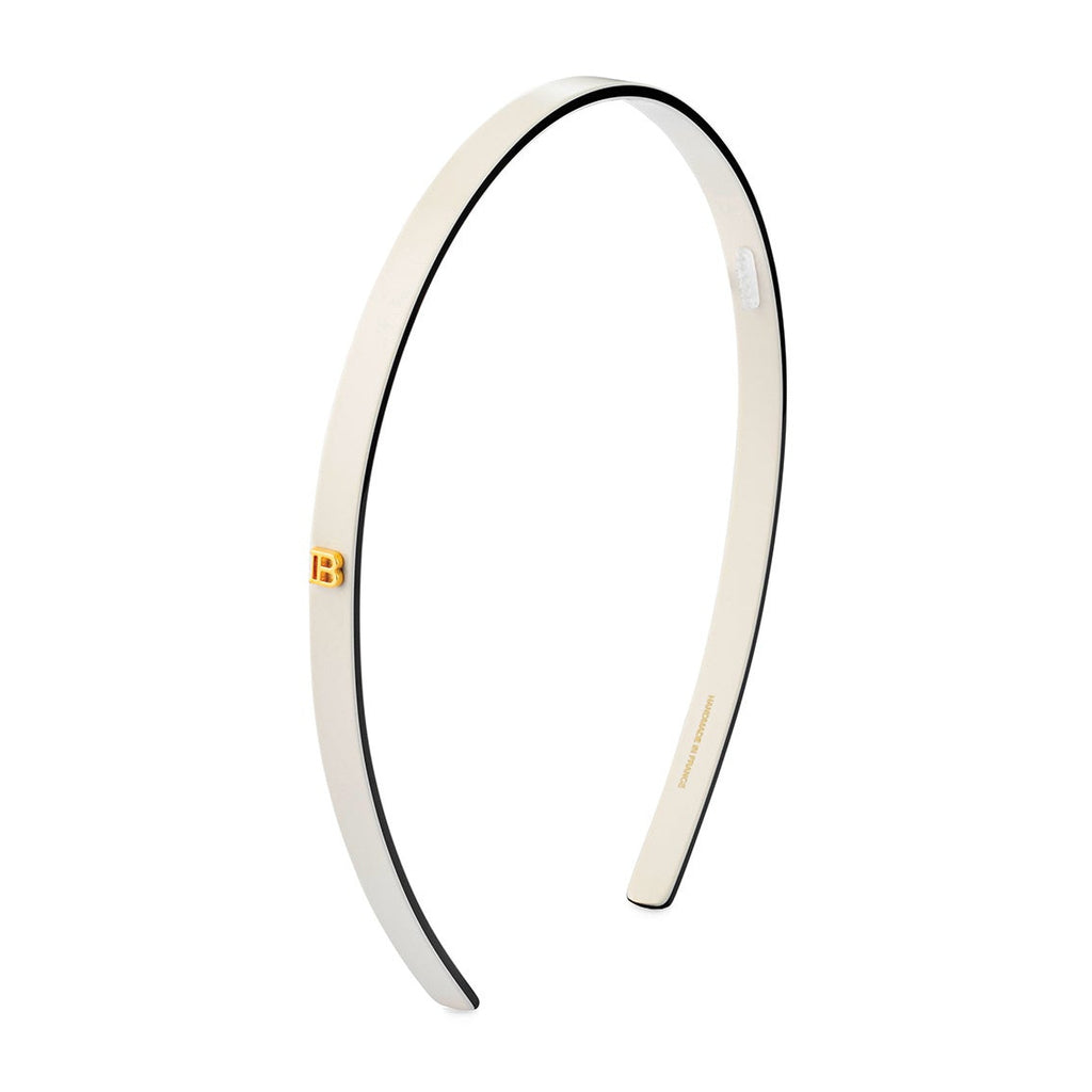 Balmain Acetate Headband White
