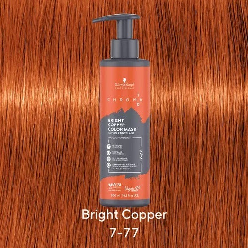 Schwarzkopf Professional Chroma ID Bonding Color Mask 300 ml - 7-77 Bright Copper