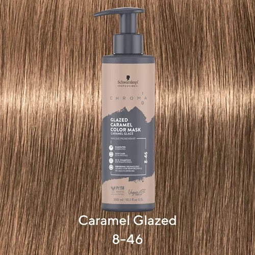 Schwarzkopf Professional Chroma ID Bonding Color Mask 300 ml - 8-46 Glazed Caramel
