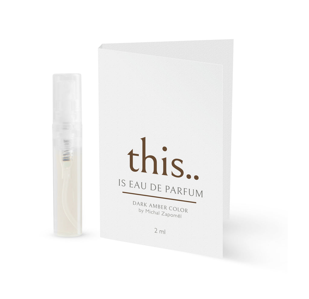 this.. IS EAU DE PARFUM DARK Amber Color 2 ml