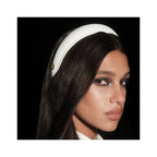 Balmain Legacy Leather Puffed Headband