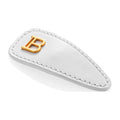 Balmain Printemps Leather Snap Hair Clip LImited Edition bílá Napa kůže