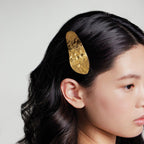 Balmain Printemps Leaf Barrette Pour Cheveux Limited Edition 18karátové zlato