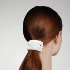 Balmain Printemps Floral Ponytail Clip Limited Edition White