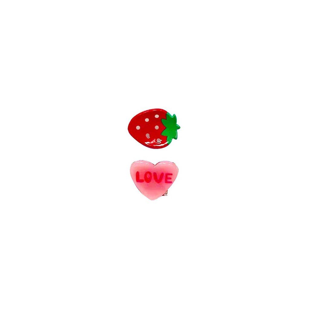 Invisibobble® Clipstar Glow Kids Frutti Strawberry 2 ks