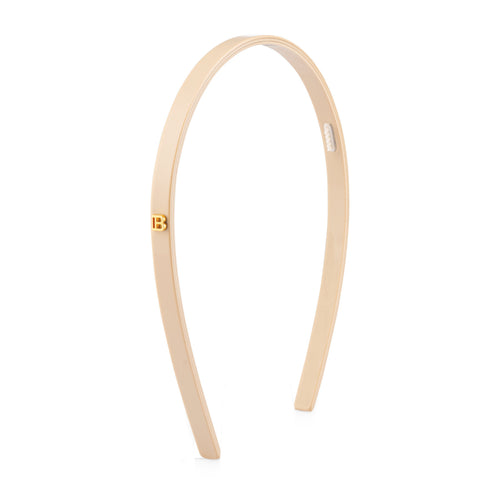 Balmain Acetate Headband Small Beige