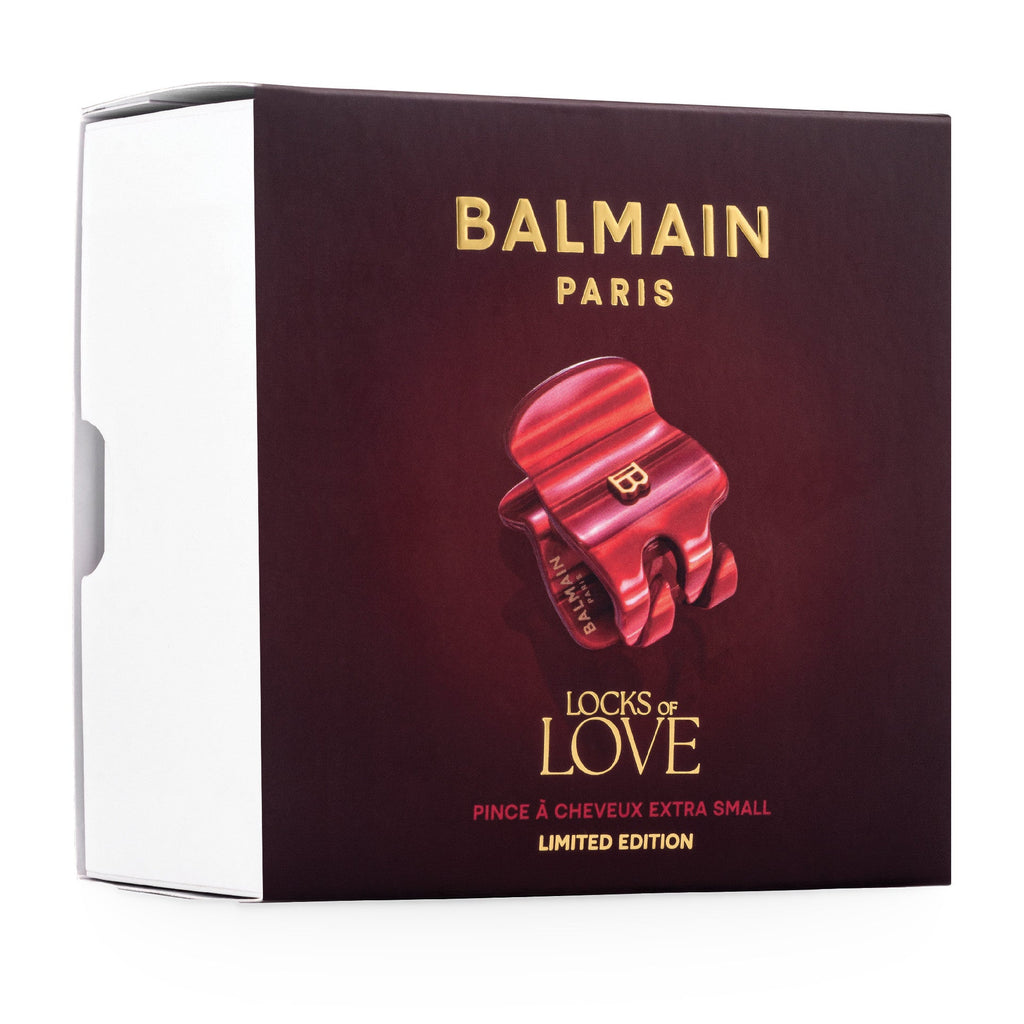 Balmain Cellulose Acetate Pince à Cheveux Small Red