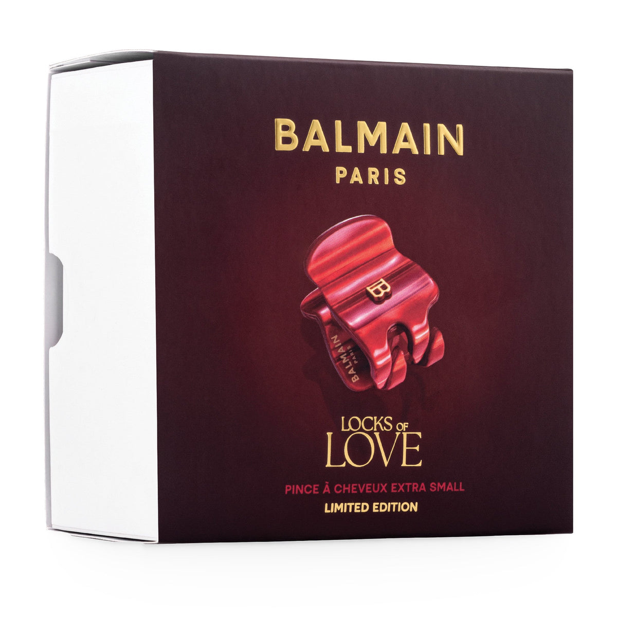 Balmain Cellulose Acetate Pince à Cheveux Small Red