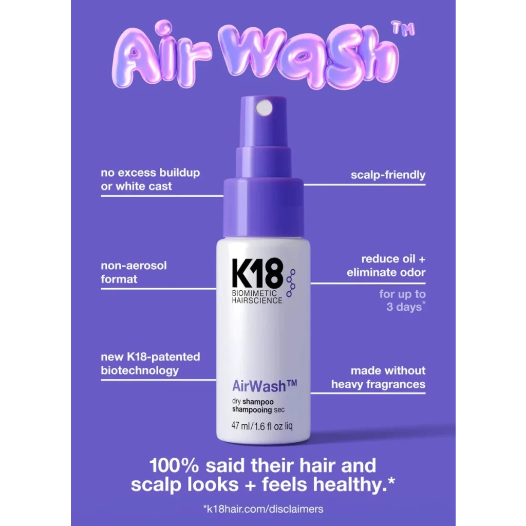 K18 Hair AirWash™ Dry Shampoo 47 ml