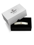 Balmain Cellulose Acetate Barrette pour Cheveux Medium White