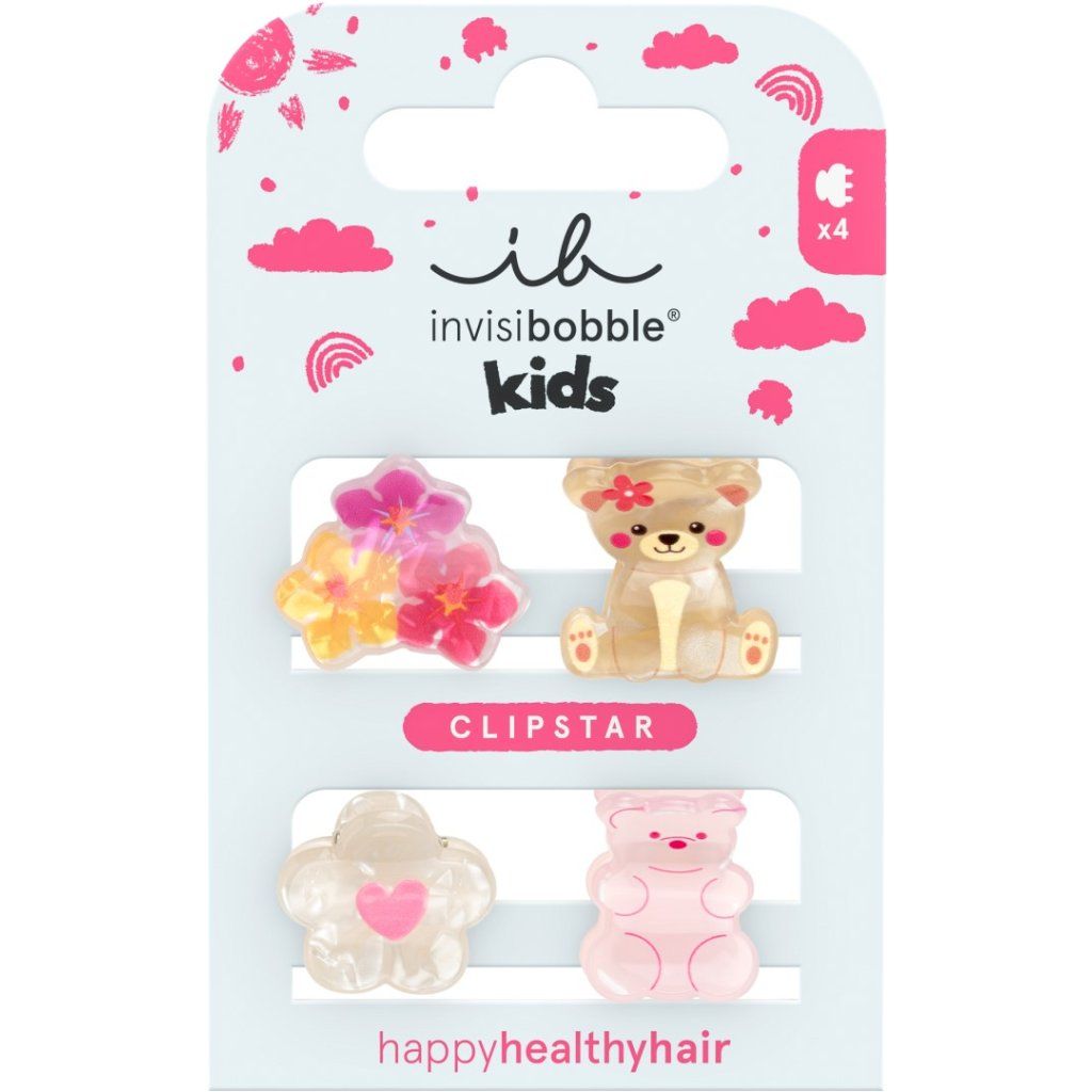 Invisibobble® Clipstar Kids Bearly Bloomed 4 ks