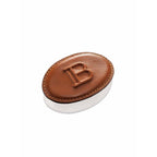 Balmain Allure Brown Leather Barrette, kožená spona Limited Edition 2026