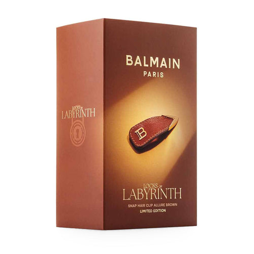 Balmain Allure Brown Hair Clip, kožená sponka do vlasů Limited Edition 2026