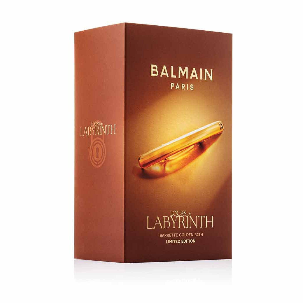 Balmain Golden Path Barrette, zlatá spona do vlasů Limited Edition 2026