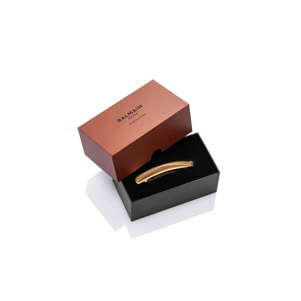 Balmain Golden Path Barrette, zlatá spona do vlasů Limited Edition 2026