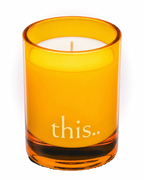 this.. IS CANDLE LIGHT Amber Color - ROZBALENO 250 ml